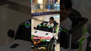 Hiyan 😃🚙Pretend to Ride on Power wheels white Car #shorts #funny | Funtime in Mall | Hiyan & Mommy