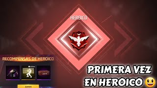 Así llegué a HEROICO en DUELO DE ESCUADRAS en free fire POR PRIMERA VEZ 😃 por fin pude subir 🥲