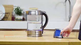 IKICH Electric Kettle, Auto Shut-Off Hot Water Boiler, Crystal Clear Glass Tea Coffee Heater Reviews