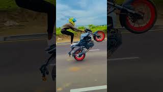 street bike stunt