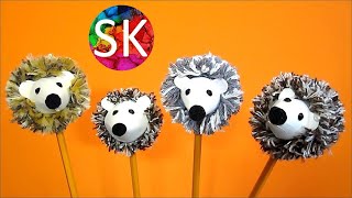 Hedgehog Pencil Topper craft idea for School supplies | Wonderful DIY gift for Family & Friends