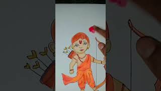 #art #drawing #artist #watercolor sri ram ji drawing