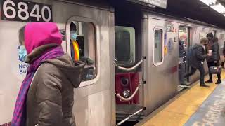 5 Train arrives in Fulton street