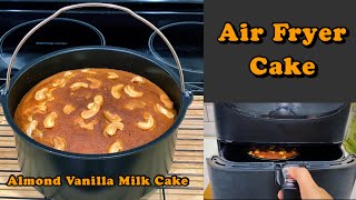 How to bake a cake in an Air Fryer I Almond Flour Vanilla Milk Cake I Air Fryer  Baking