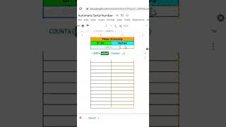 Generate Automatic Serial Number (Simple Trick) | #shorts #excel #exceltips #exceltricks