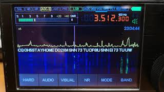 Receiver "Malahit" test CW decoder on 80 meter amateur band