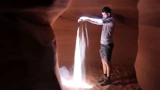 In Antelope Canyon, Arizona, USA