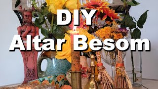 How to create an Altar Besom DIY, step by step