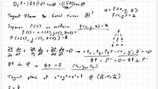 Calc. 3 #18 - Tangent to planes to level curves of functions in 3D (4D functions!)