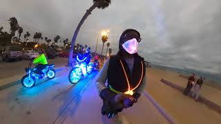 Venice Beach Electric light Parade June 28, 2020