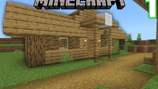 MINECRAFT - TEMPORADA 1 - EPISÓDIO 1 - Encontrei uma Casa na Vila dos Aldeões