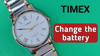 How to change the battery TIMEX watch | Caliber 2035