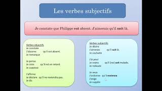 มารู้จัก Les verbes subjectifs กับครูอ้วนกันเถอะ