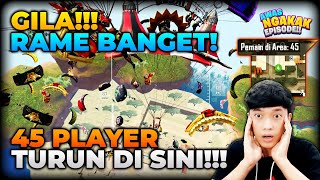 GILAA RAME BANGET 45 PLAYER TURUN DISINI !! LANGSUNG KETEMU SULTAN GLACIER !! - PUBG MOBILE