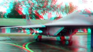 3D - RMAF F-18 Sukhoi Su-30MKM MiG-29 in 3D Anaglyph Red/Cyan glasses.