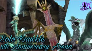 Solo. Knuckles VS Lv260 Anniversary Arena Hard (Draconian Demolishers) - [Toram Online]