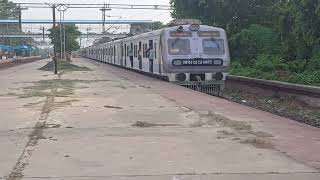 Pinky 3 phase Local Train Stops Briefly At Abada and Departs #localtrain #pinklocal #trainvideos