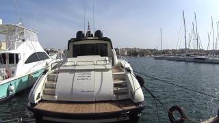 Yacht's pier walking