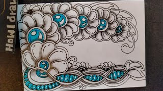 No.143 Zentangle Doodle Mandala Patterns Art Ideas / Relaxing song / 2024