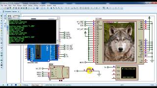 Arduino with SD card and ST7735 TFT - Draw BMP images Proteus simulation