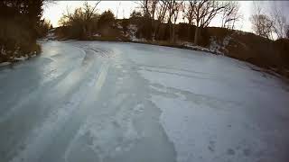 ICE Fishing NEBRASKA (last season ice)! white bass! crappie! #shorts