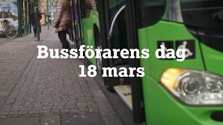 Skånetrafiken: Grattis på bussförarens dag den 18 mars