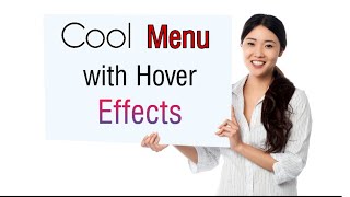 Cool menu hover effects using html and css in Hindi 2021 | css menu animation effects