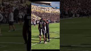 Hall of Fame Legend Terrell Owen’s and Jimmy Horn Jr. Pre-Game.🦬#collegefootball #colorado #nfl