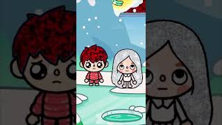 Angel but bad Demon but good 😰🩷 | Toca life story #tocaboca #shorts