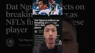 Got to talk to Dat Nguyen, only Vietnamese to play in the NFL, about going from refugee to Cowboy