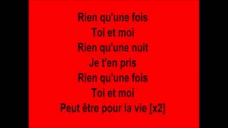 Rien qu'une fois   Keen'v Paroles