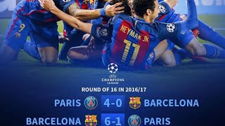 HOW FC BARCERLONA COMEBACK 6-1 UNFORGETTABLE MOMENT IN CHAMPIONS LEAGUE #football #messi