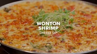 Wonton Shrimp Cheese Dip