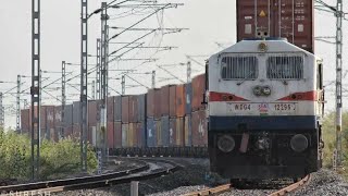 Bhagat Ko kothi WDG4 With Double Stack Container Train