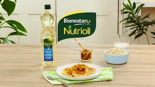 Nutrioli Protect® Mente | Hot cakes de plátano y avena con manzana | Nutrioli