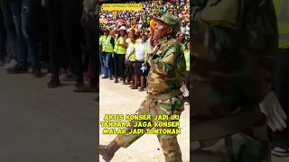 Tentara jadi viral gara gara joget jaga konser#Short