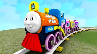 Blippi Choo Choo Train for Kids - Toy Factory Cartoon Train Show for Kids