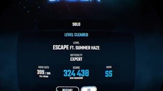 Beat Saber (PSVR) // Escape ft. Summer Haze - Expert SS Rank Full Combo