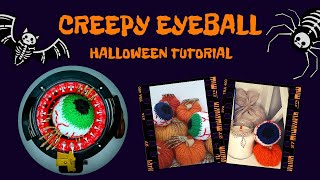 KNITTING MACHINE HALLOWEEN TUTORIAL Creepy Eyeball Pattern ADDI SENTRO