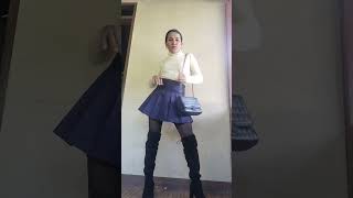 Coat with tights #fashion #mtf #fashionshorts #shorts