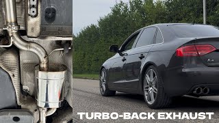 Audi A4 B8 Turbo Back Exhaust (3'' 200 Cell Downpipe)