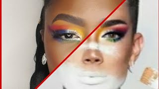 A MELANIN SISTER TRIES TO RECREATE JAMES CHARLES MAKEUP: UNLEASH YOUR INNER ARTIST LOOK😁😄