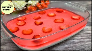 YUMMY !!! 😋😋😋 Strawberry Pudding Dessert | Delicious Strawberry Dessert | Easy Strawberry pudding