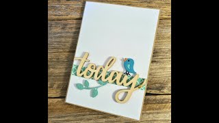 CARDMAKING Wooden today handmade card