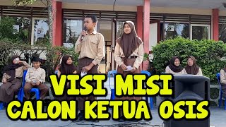 Penyampaian VISI MISI Calon Ketua dan Wakil OSIS SMP N 1 Ngablak 2020 2021