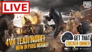 🔴 LIVE PUBG Mobile  - (SEASON 8) UNSTOPPABLE  - TDM 4V4/SOLO