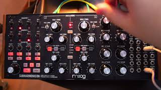 Moog Subharmonicon - First Knob Twists with Zoom MS70CDR