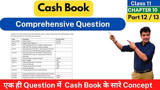 Double Column Cash Book Practical Question with Solution | Class 11 Accounts | Chapter 10 | Part 12