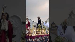 Procesión de Pésame con la consagrada imagen de María Santísima de La Soledad, Escuela de Cristo.