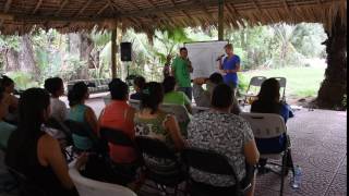 Training the orphanage staff in Guatemala